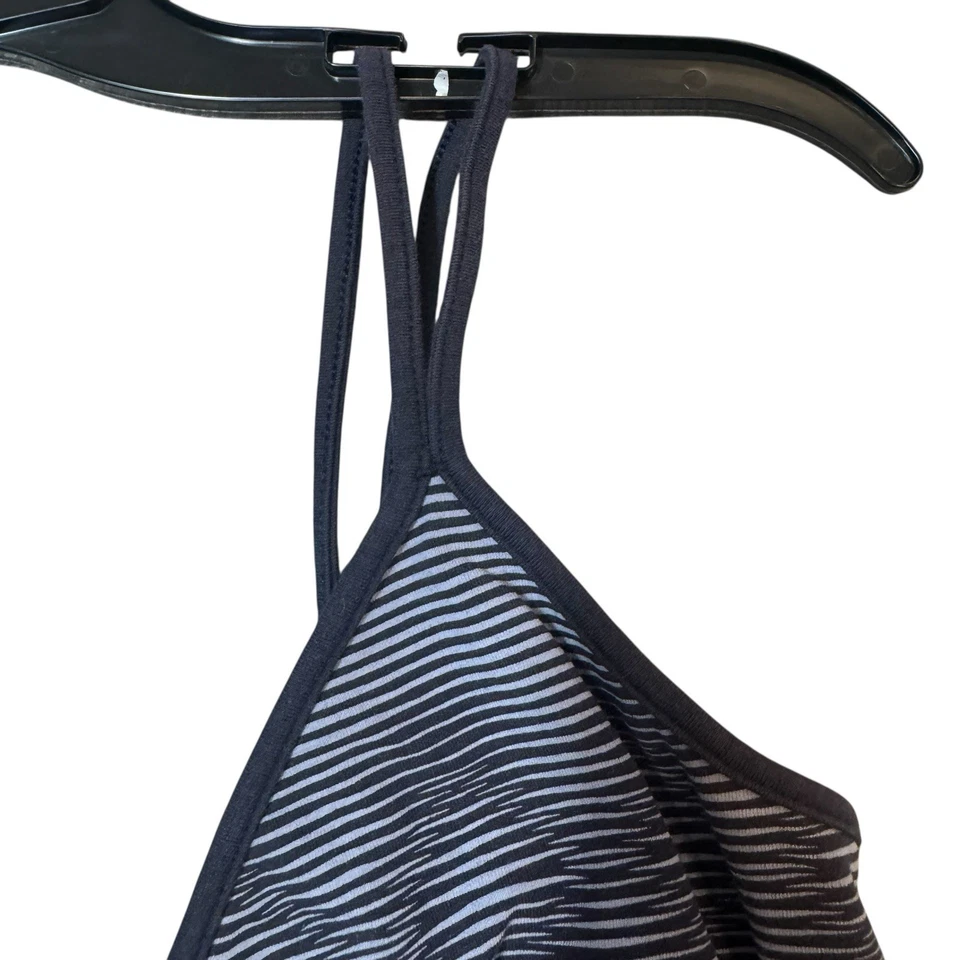 Vintage GAP Babydoll Tank Top Size M Blue Stripe Fairy Preppy Y2K Fitted Stretch - Image 4 of 4