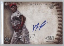 2015 Bowman Inception Rookie Auto Maikel Franco #RA-MF Auto 4h4