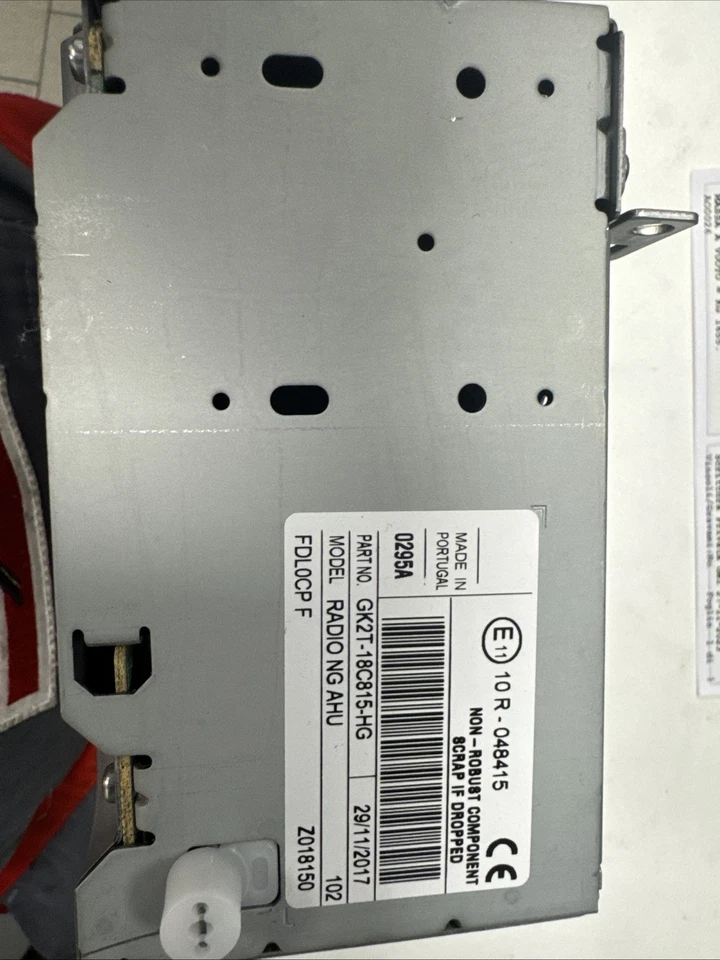 Radio lettore CD Ford Transit Custom GK2T-18C815-HG NG AHU FDL0CP F - Immagine 2 di 4