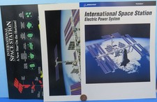 NASA PUBLICATION Trio '90s vtg Boeing ISS International Space Station COLOR