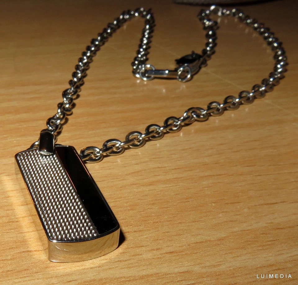 Schöne FOSSIL Edelstahl Herrenkette Kette Dog Tag JOF00497040 NEU - Bild 3 von 4