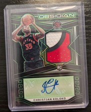 2022-23 Panini Obsidian - Rookie Jersey Autographs Christian Koloko #235 10/25