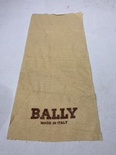 Vintage BALLY Logo Made In Italy Shoe Polishing Cloth Yellow