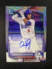 2025 Bowman Chrome Mega Box Eduardo Quintero Auto Mojo Refractor F485