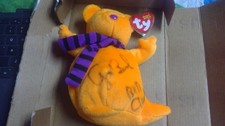 shivers beanie baby signed by george bush and bill clinton