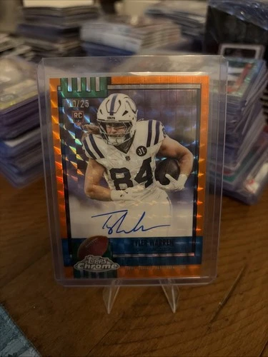 2025 Topps Chrome Tyler Warren Orange Refractor (RAW)
