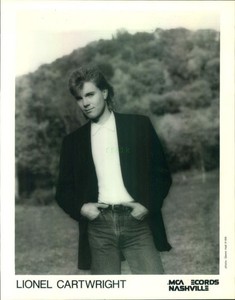 Press Photo: LIONEL CARTWRIGHT 8x10 B&W 1989