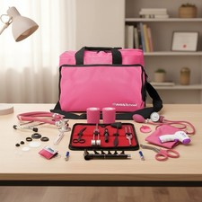 Comprehensive 18-Piece Nursing Kit with Stethoscope  Blood Pressure Monitor