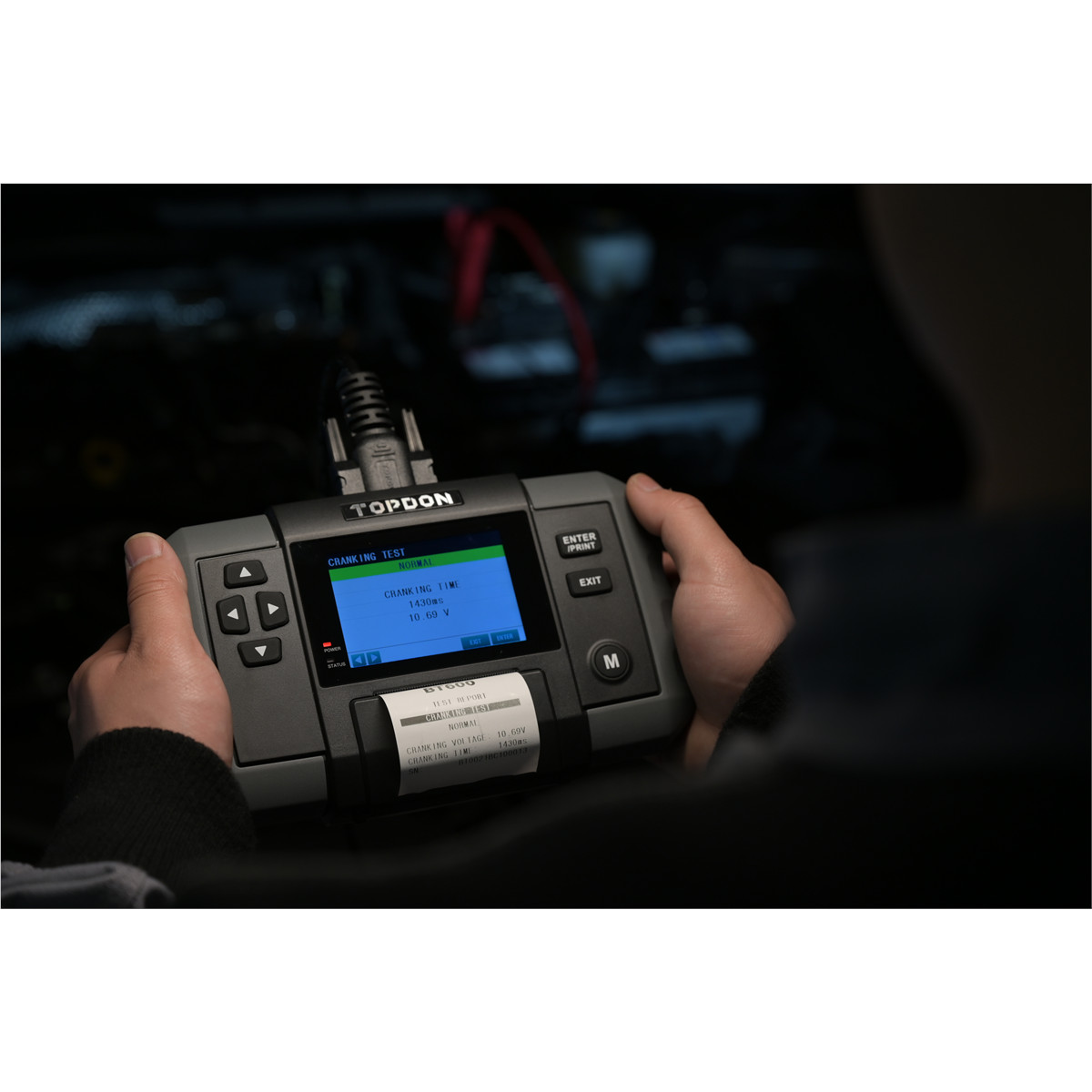 Topdon BT600 - 12V Battery & 12V/24V System Tester w/Built-in Printer