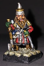 Easterling w Axe & Bow Heritage Custom Cast  1976 OOP Vintage Lead 25mm D&D mini