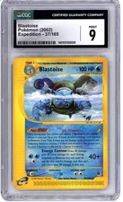 Blastoise #37 2002 Pokemon E-CARD Expedition CGC MINT9