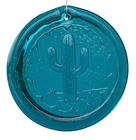 Blenko Glass Suncatcher - Cactus - Cerulean