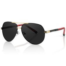 Olwen XXL Aviator Sunglasses For Large Heads Polarized , Extra Large, Big an...