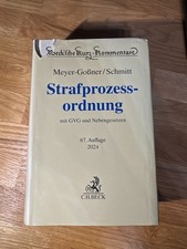 Meyer-Goßner / Schmitt - StPO Strafprozessor...