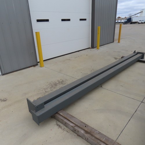 6" x 6" x 184" OAL Square Steel Tube Post W/ 11x11" Bottom Plate Lot Of 2