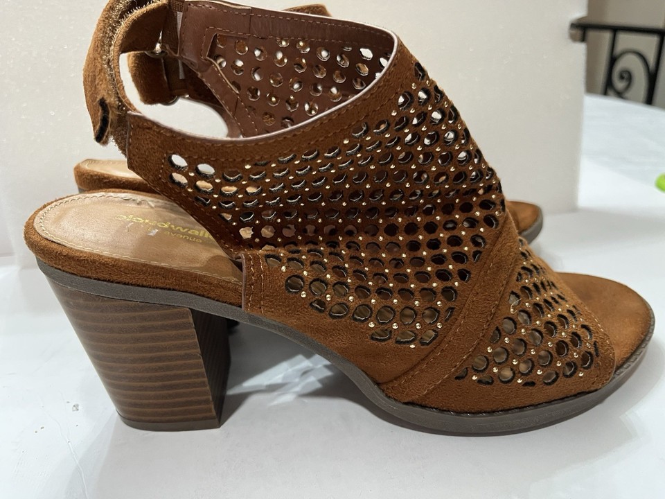 Women’s Cloudwalkers Brown Netting Open-Toe Sandals - 8 | eBay