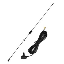 Ut 106UV SMA Male UHF VHF Dual Frequency Magnetic Car Radio Antenna NEW