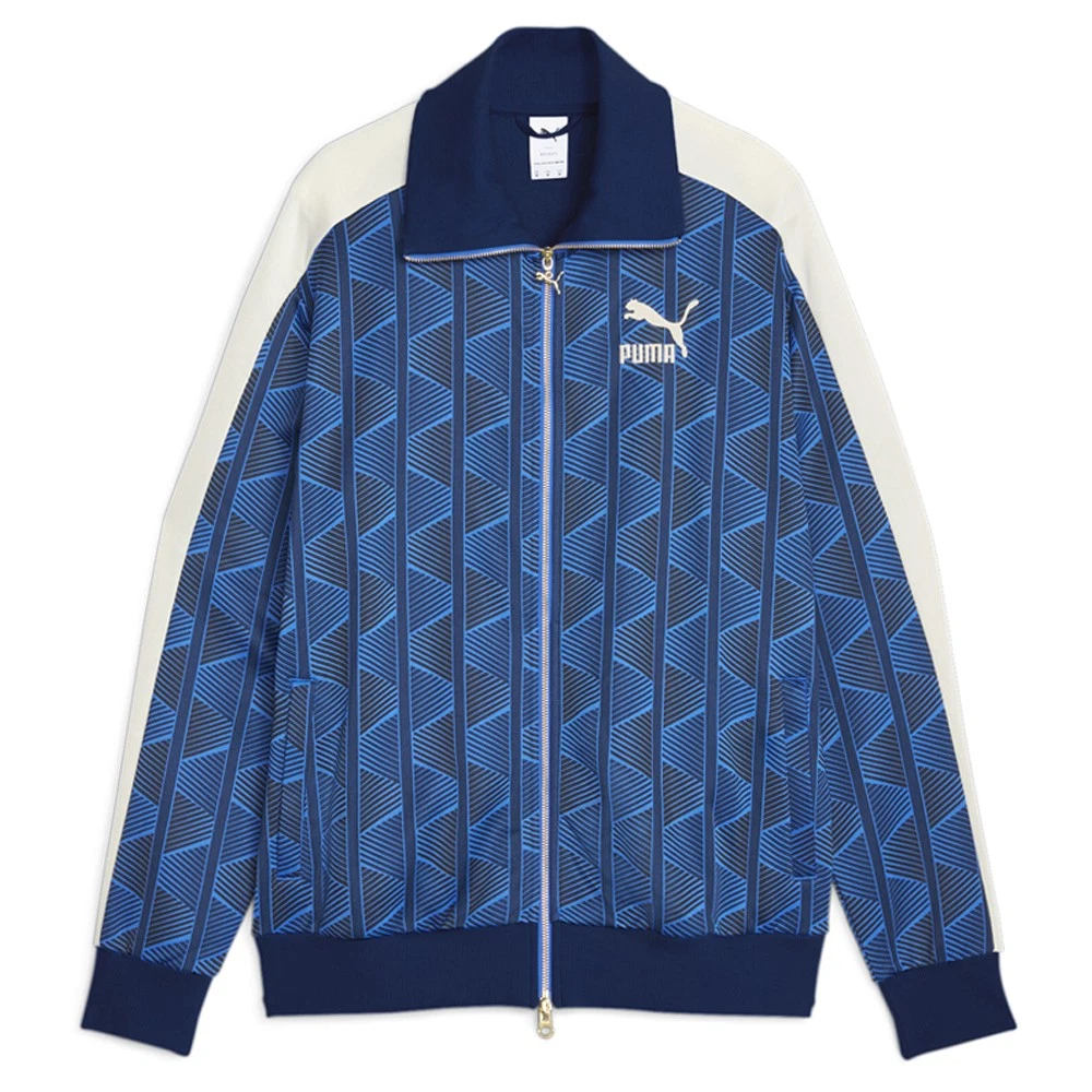 Puma The Neverworn Ii T7 Track giacca full zip uomo blu casual atletica esterna