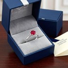 GENUINE 1.12 Cts RUBY RING SOLID 10k WHITE GOLD - Free Appraisal Service - NWT — photo 6