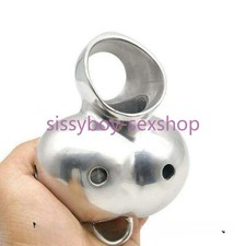 New Stainless Steel Male Chastity Cage Ball Stretcher Protector Weight