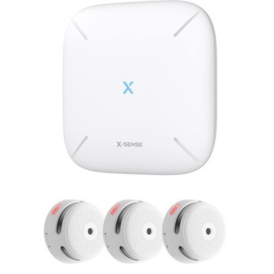 X-Sense FS31 Rauchmelder Set - 3x XS01-M Rauchmelder 1x SBS50 Basisstation