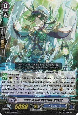 Bushiroad Cardfight Vanguard Blaue Welle Rekrut, Kosty G-BT13/107EN C Aqua Force