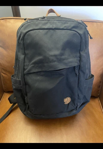 FjallRaven Backpack Raven 28L G-1000 Laptop Black Canvas Outdoor Gear