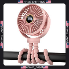 Rechargeable Portable Fan with Clip for Strollers and Travel