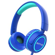 Kids Headphones, V1 Wired Stereo Foldable Tangle-Free 3.5mm Adjustable On-Ear...