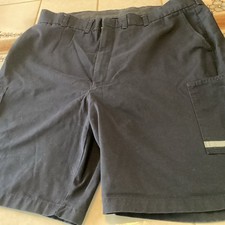FedEx Stan Herman Shorts Mens 42L-105 Navy Blue Reflective Pockets