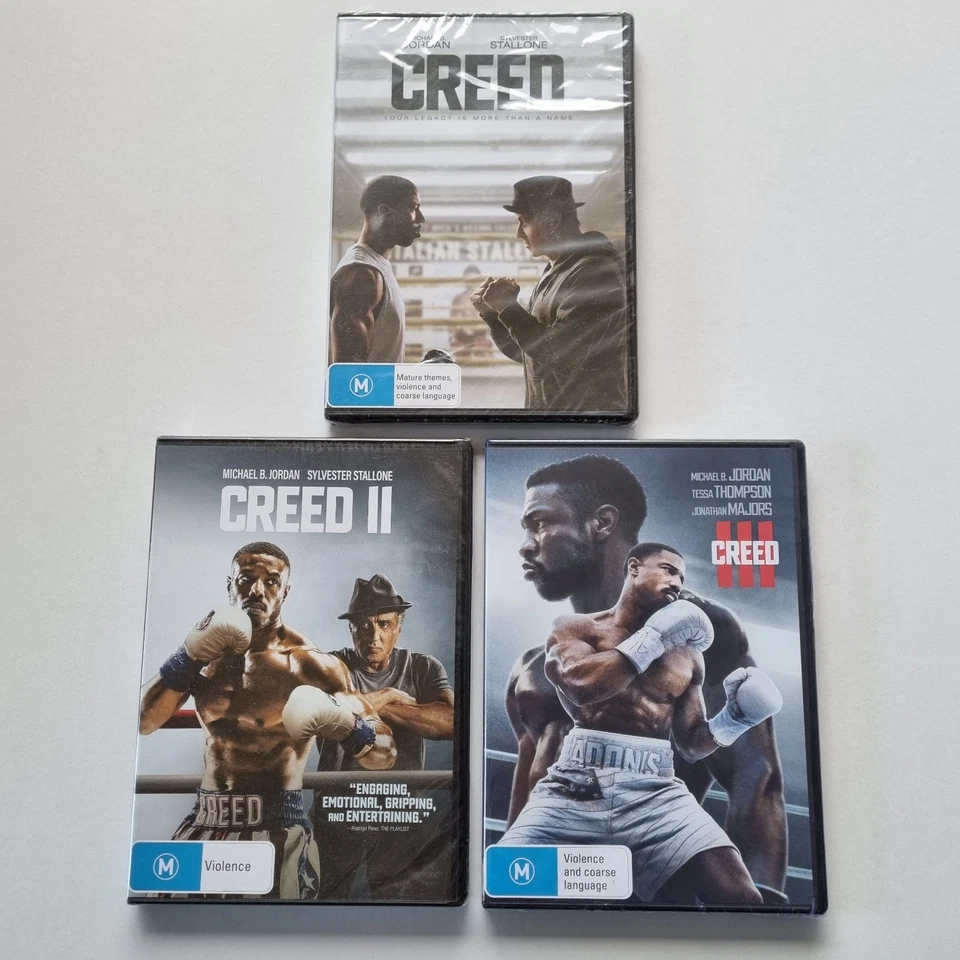 Creed | 3-Movie Collection (DVD, 3-Disc) PAL Region 4 (Michael B. Jordan) SEALED - image 2 of 4