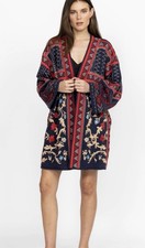 NWT  Johnny Was Cardigan Biya JWLA Rahi Knit Kimono Jacket XS Runs Large  465.