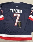 JSA COA BRADY TKACHUK Signed Autographed USA Hockey Jersey Olympics 4 Nations