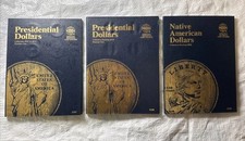 Lote de 3 Álbumes Carpetas Coleccionismo Monedas Whitman VACÍAS SIN MONEDAS 2181 2182 3163