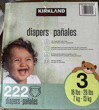Kirkland Signature Diapers Size 3 New Case Of 222 Count Ships Fast
