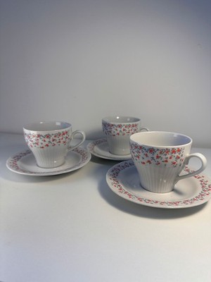 Vintage Graf Von Henneberg Pink Rose Teacup and Saucer Set Made in GDR
