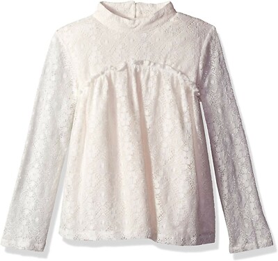 NWT Jessica Simpson girls fancy dressy baby doll long sleeve top shirt blouse