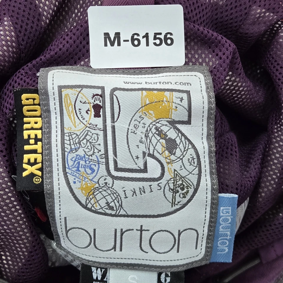 Burton Women Jacket S Purple Embroidery Ski Snowboard Goretex Magnetic Buttons - Image 2 of 4