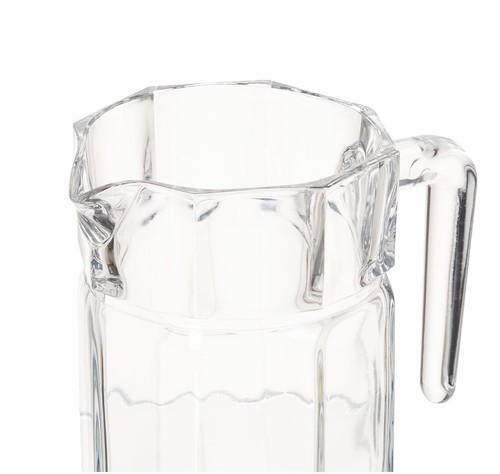 Juego de 7 piezas de jarra de vidrio para jugo de agua jarra y 6 vasos de vajilla - Imagen 5 de 5