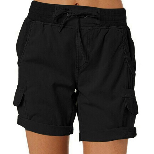 Women's Summer Casual Drawsting Shorts Ladies Short Stretch Hot Pants Plus Size、 - Picture 9 of 21