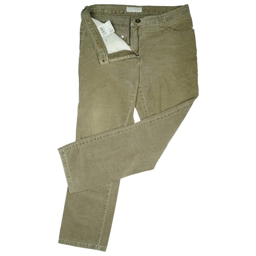 BRAX Mary Damen Stretch Jeans Straight Velvet Samt Nicki 40K W31 L28 beige weich - Bild 2 von 5