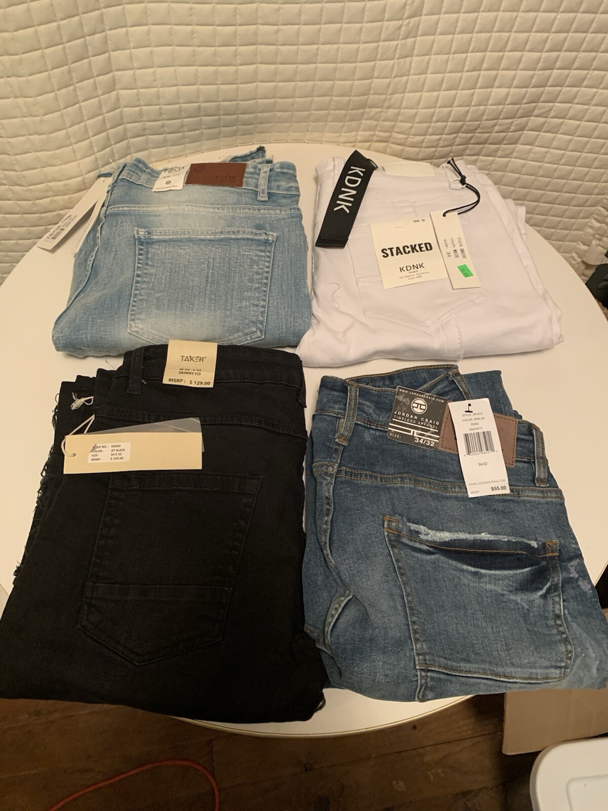 Jeans Brand New Lot Of 4  Size 34/32-image
