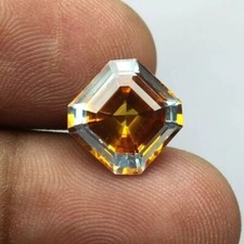 9.60 CT Natural FL Bi-Color Pitambari Sapphire Asscher Cut AAA Loose Gemstone