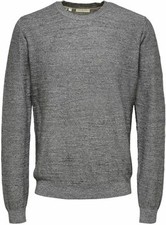 Selected Homme Buddy Crew Neck Medium Grey SZ XL