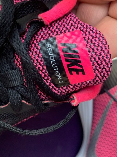Nike Revolution 3 DIVA 819416-001 schwarz silber rosa Turnschuhe Kinder Gr. 3,5 m15b1 - Bild 8 von 11