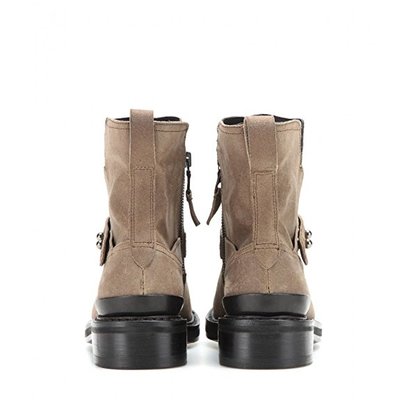 Rag Bone Ashford Moto Boot, Stone Waxy Leather Boots Shoes,