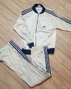 cream adidas tracksuit
