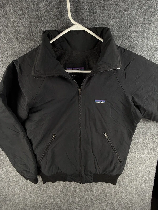 patagonia full zip shelled synchilla warm fleece lined adult jacket