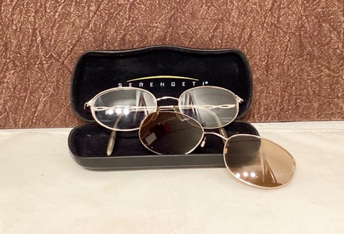 VTG Serengeti “Magic Clip” Metal frame glasses w sunglasses, M301, 15 18-140 - Picture 14 of 17