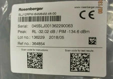 ROSENBERGER SLJ12RPW-64M64M-4FT-00  LDF4 D-CLASS W/HELIAX SUREGUARD 4F 4.3/10